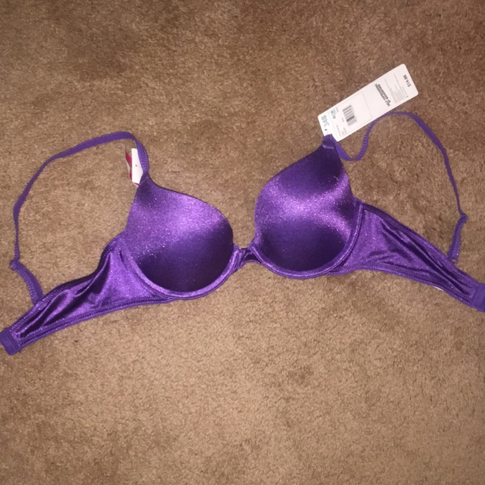 Purple push up bra